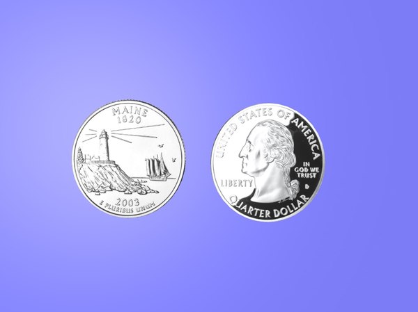 Maine State Quarter.zip 3D Models